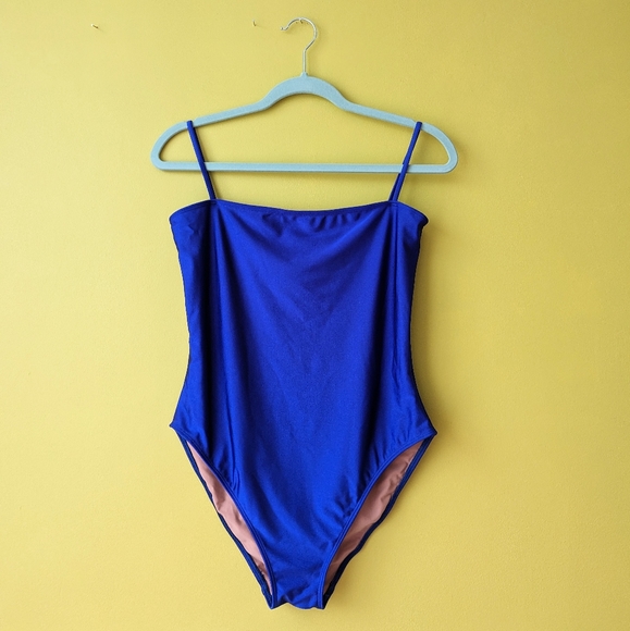 Nu Swim Royal Blue One Piece Bathing Suit - Picture 2 of 7